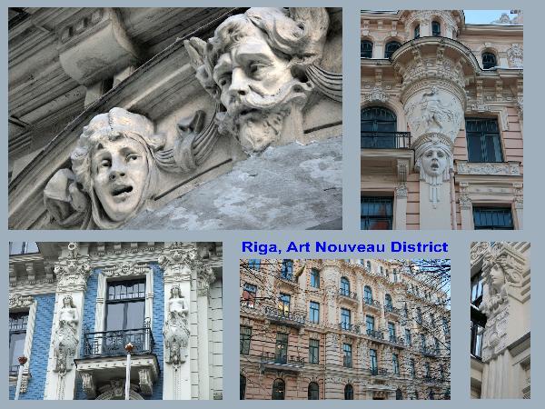 Riga Art Nouveau district in Latvia 