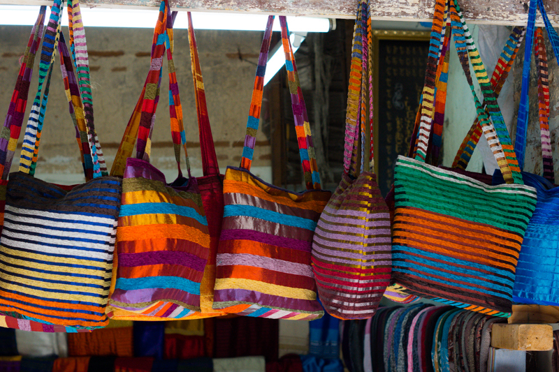 Hand bags in Fes, Morocco 