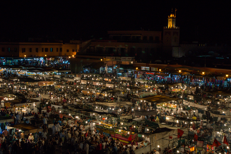 Marrakech at night, Morocco 