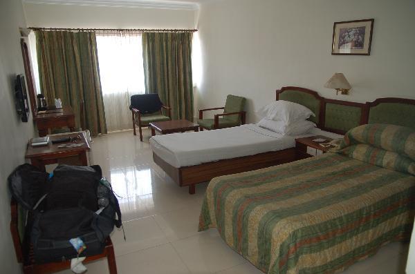 Hotel room in Cochin on South India tour