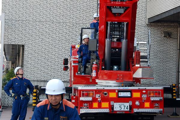 Fire brigade of Kyoto, Japan