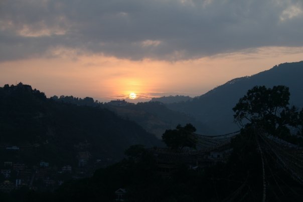 Nepal sunset over mountains -  Jessika Pilkes