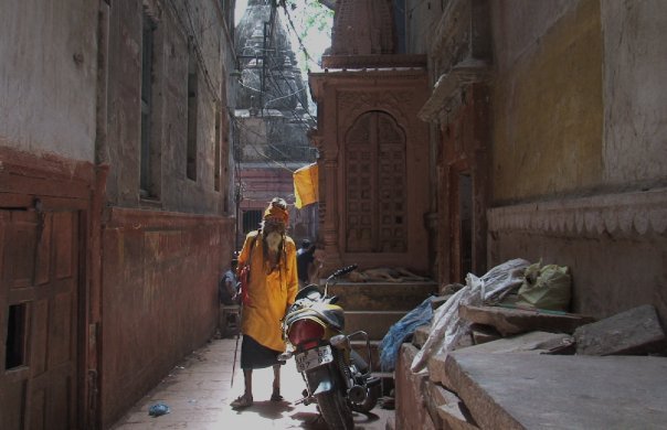Indian Alley and Holy Man in Varanasi, India 9 - Jessika Pilkes